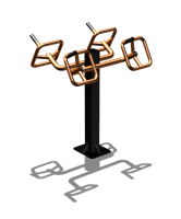 Уличный тренажер  "Штурвал двойной"  УТ201 в Владимире