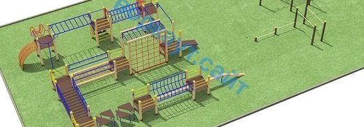 Проект спортплощадки с полосой препятствий в Владимире