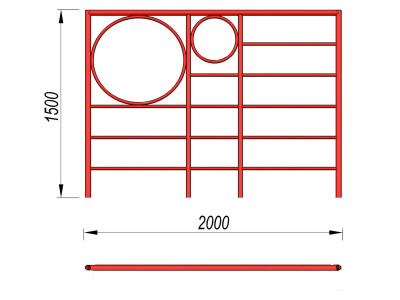 Шведская стенка с кольцами МАФ 3502 в Владимире