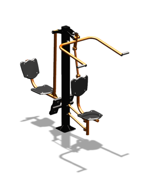 Уличный тренажер "Верхняя тяга Жим ногами" УТ322 в Владимире