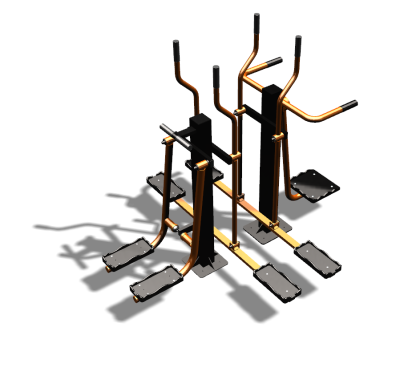 Уличный тренажер "Шпагат Маятник Лыжник двойной" УТ335 в Владимире