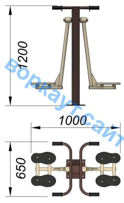 Уличный тренажер "Маятник" УТ 004 в Владимире