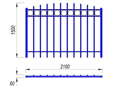 Ограждение спортивной площадки МАФ 5005 в Владимире