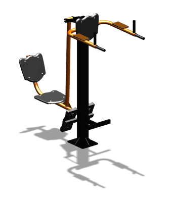 Уличный тренажер "Жим ногами Брусья Пресс" УТ329 в Владимире