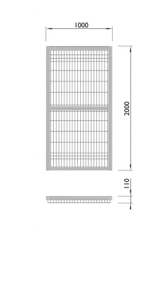 Калитка спортивной площадки МАФ 5105 в Владимире
