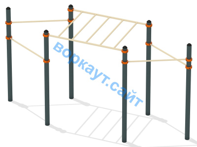 Турник разноуровневый с рукоходом ВС-26 в Владимире
