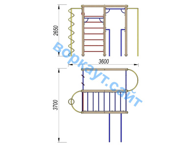 Детский спортивный комплекс Гимнастический ДСК 3107 в Владимире
