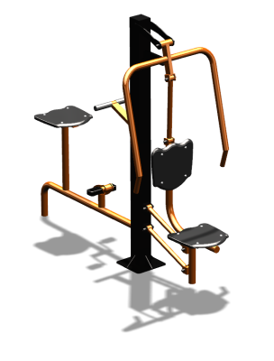 Уличный тренажер "Жим от груди Вело" УТ321 в Владимире