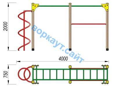 Детский спортивный комплекс ДСК 3104 в Владимире