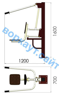 Уличный тренажер "Тяга сверху" УТ 001 в Владимире