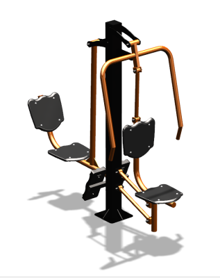 Уличный тренажер "Жим от груди Жим ногами" УТ304 в Владимире