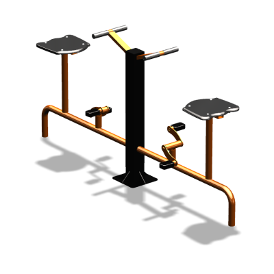 Уличный тренажер  "Вело двойной"   УТ211 в Владимире