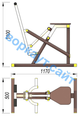 Уличный тренажер "Наездник " УТ 006 в Владимире