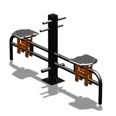 Уличный тренажер  "Каталка двойная"   УТ215 в Владимире