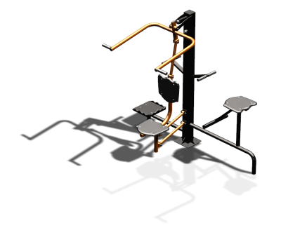 Уличный тренажер "Верхняя тяга Твистер стоя Твистер сидя" УТ336 в Владимире
