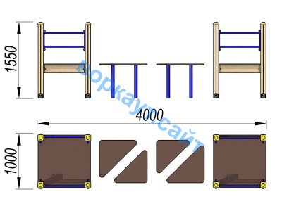 Детский спортивный комплекс Мостик ДСК 3114 в Владимире