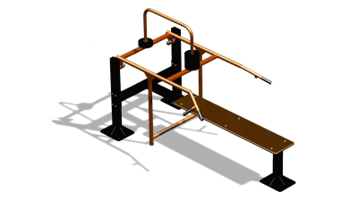 Силовой уличный тренажер  "Горизонтальный жим"  УТ402 в Владимире