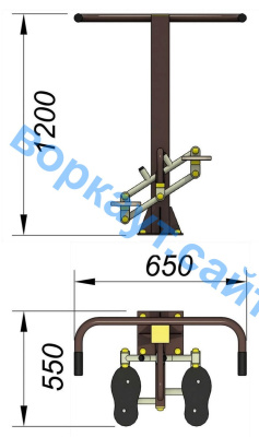 Уличный тренажер "Балансир" УТ 007 в Владимире