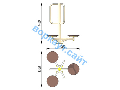 Уличный тренажер Орбита УТ 011 в Владимире