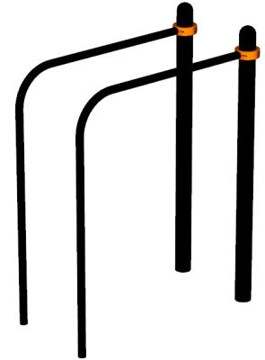 Воркаут брусья приставные ВС-39 в Владимире