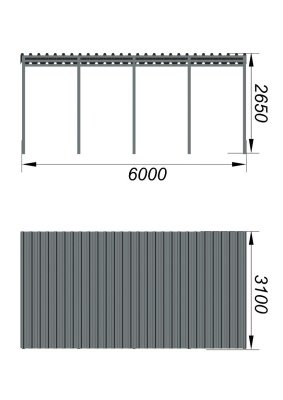 Теневой навес трибун МАФ 4130 в Владимире