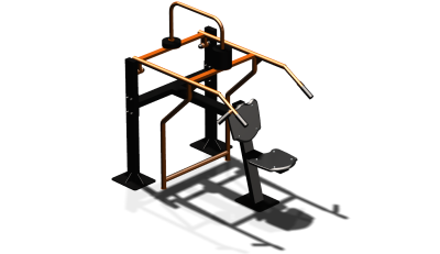 Силовой уличный тренажер  "Жим вверх сидя"  УТ403 в Владимире