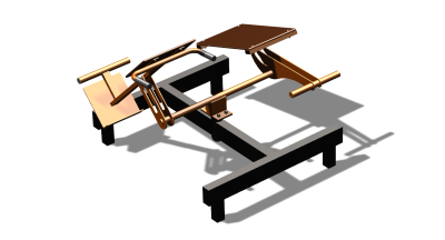 Силовой уличный тренажер  "Пресс Гиперэкстензия"  УТ420 в Владимире
